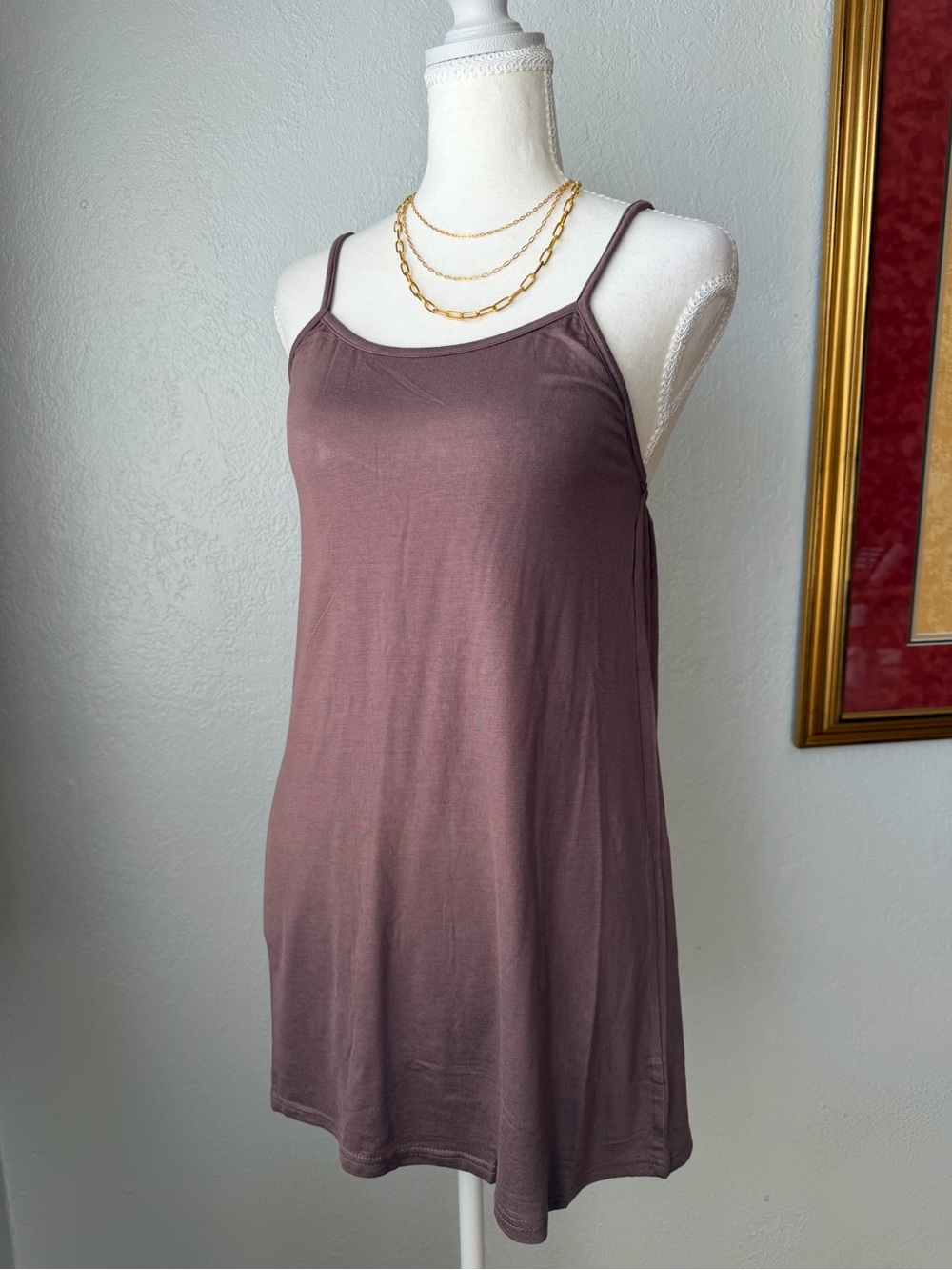 37- NWOT Origami THE SOFTEST Cami EVER!  Long Tank Top Cami Adjustable Straps M